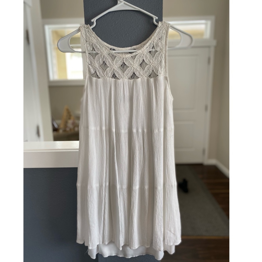 White mini dress